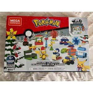 New Mega Construx Pokemon Holiday Calendar 2021 202 pcs Advent Christmas